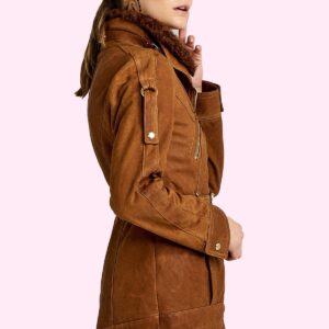 Womens Shakira Leather Suede Jacket