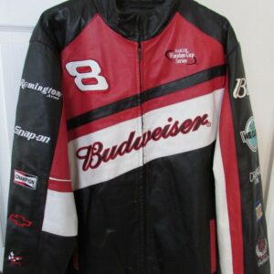 Dale Earnhardt 8 Black Leather Jacket