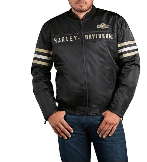 Harley Davidson Heritage Nylon Bomber Jacket