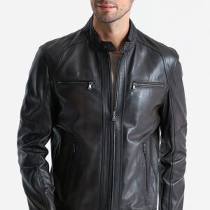 Mink Alanzo Men's Leather Biker Jackets