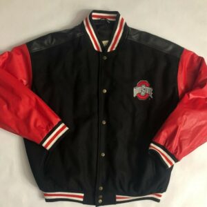 Steve & Barry’s Ohio State Buckeyes Letterman Leather Jacket