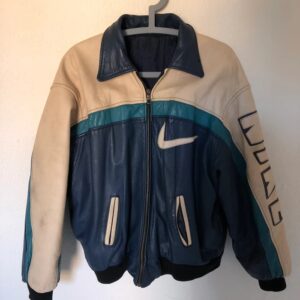 Vintage Nike Mens Leather Jacket