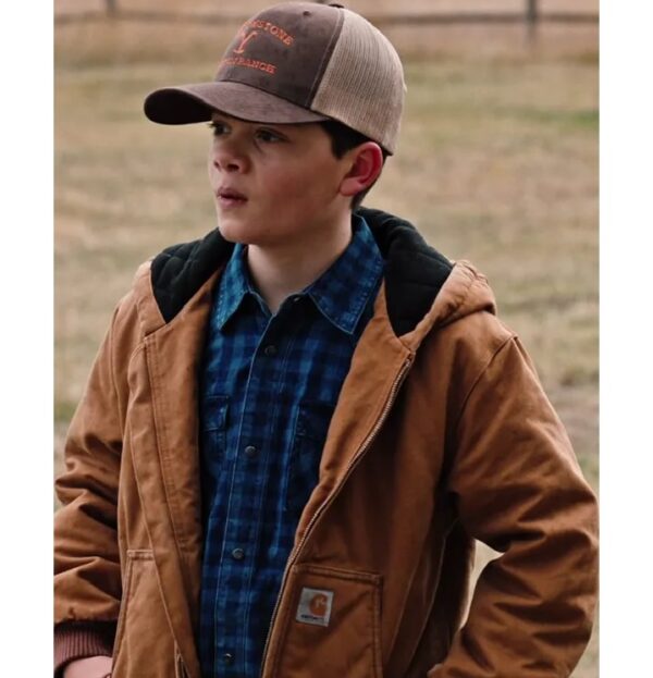Yellowstone Tate Dutton Brown Hooded Jacket