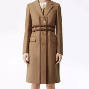 Anna Kendrick Trench Leather Coat