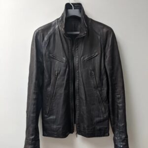 Aw08 Jutneck Ram Leather Jacket