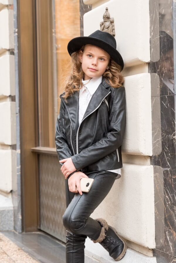 Little Girls Leather Jacket