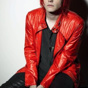 My Chemical Romance Gerard Way Red Leather Jacket