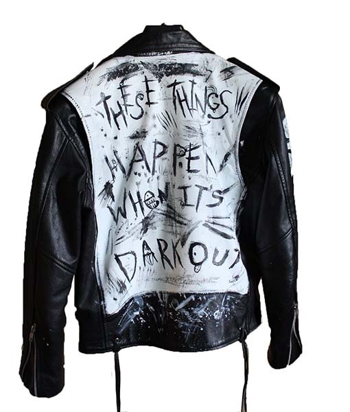 These sThings Happen Dark Out Leather Jacket