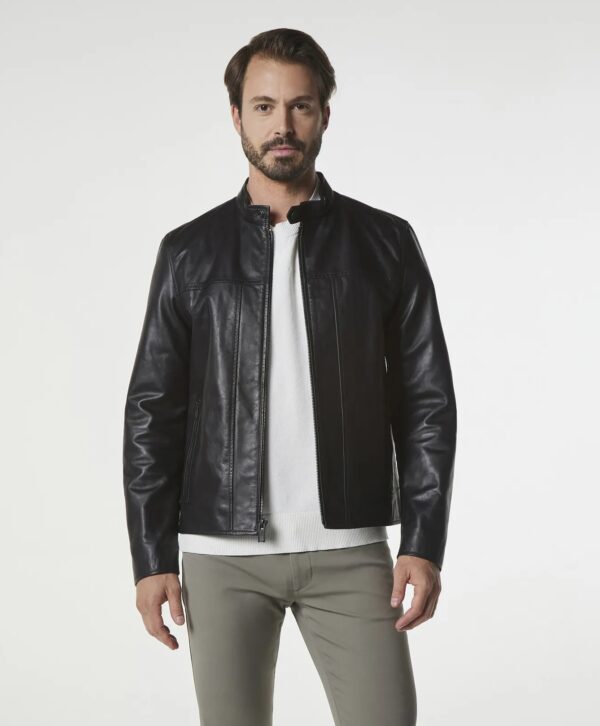 Andrew Marc Black Leather Jacket
