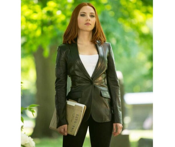 Captain America Scarlett Johansson Leather Jacket