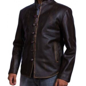 Da Vinci Black Leather Jacket
