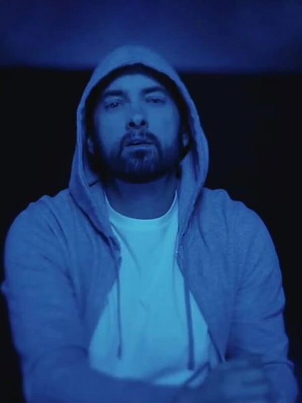 Darkness Eminem Grey Cotton Hoodie