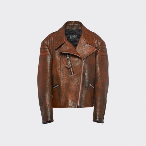 Prada Vintage Leather Biker Jacket