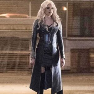The Flash Season 3 Caitlin Snow Killer Frost Black Leather Coat
