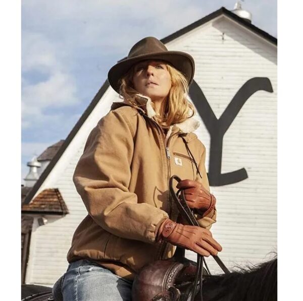 Yellowstone Beth Dutton Brown Bomber Jacket