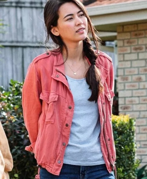 Jessica Henwick Love And Monsters Pink Jacket.