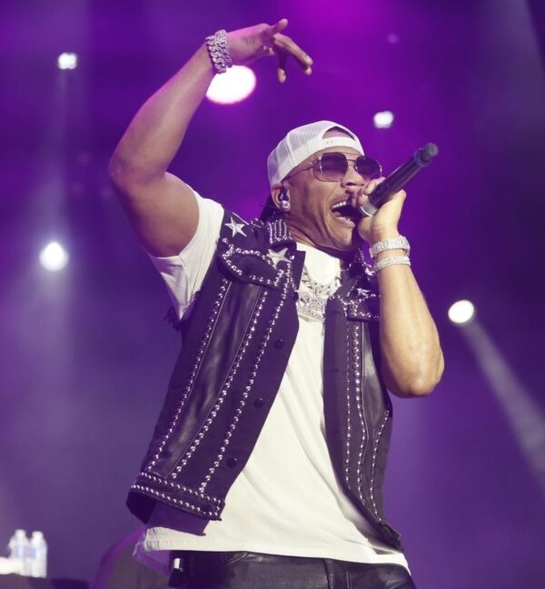 Nelly At New York State Fair Leather Vest