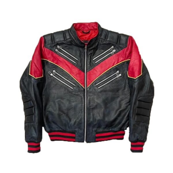 Spider-man Cropped Costume Halloween Leather Jacket