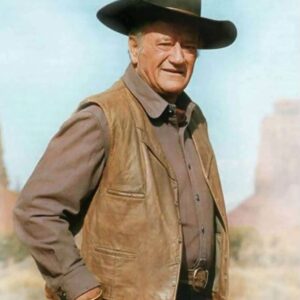 The Cowboys John Wayne Leather Vest
