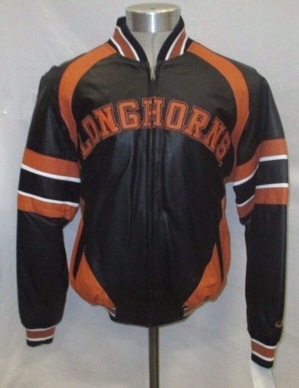 Vintage Texas Longhorn Ncaa Leather Jacket