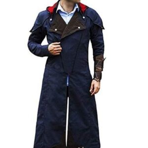 Assassins Creed Unity Arno Dorian Long Coat With Hoodie