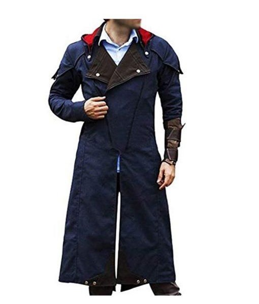 Assassins Creed Unity Arno Dorian Long Coat With Hoodie