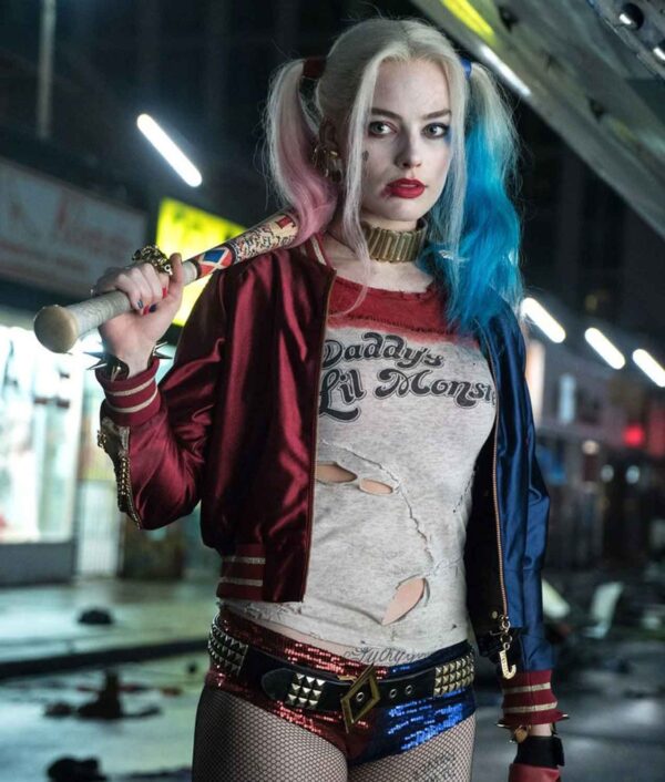 Harley Quinn Suicide Squad Replica Cosplay Bomber Jacket 2