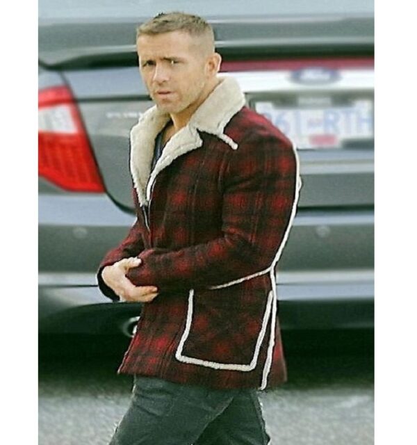 Ryan Reynolds Deadpool Red Cotton Jacket