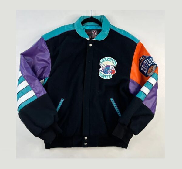 1990s Charlotte Hornets Jeff Hamilton Wool Jacket