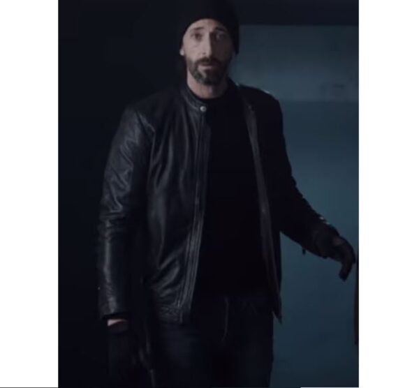 Adrien Brody Bullet Head Black Leather jacket