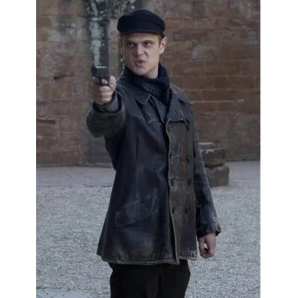 Jacob Spender Father Brown Leather Jacket