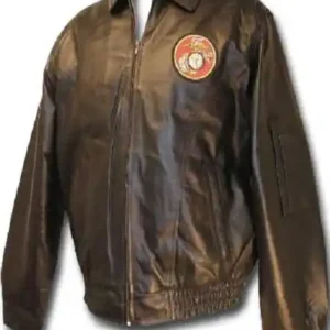 Black Marines Leather Jacket