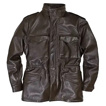 M Collection M-65 Field Leather Jacket