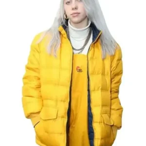 Billie Eilish Yellow Puffer Jacket