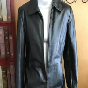 Charles Klein Black Leather Jacket