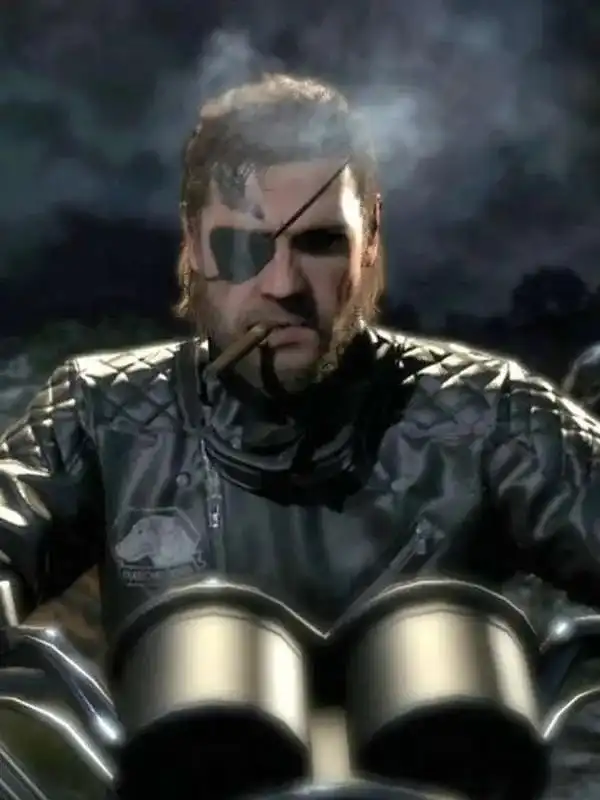 Metal Gear 2 Solid Snake Black Leather Jacket