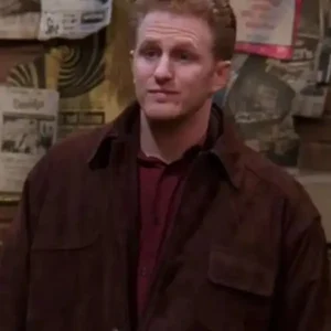 Michael Rapaport Friends Brown Suede Leather Jacket