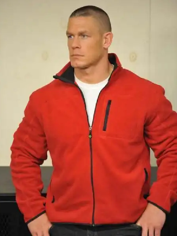 John Cena Red Fleece Jacket