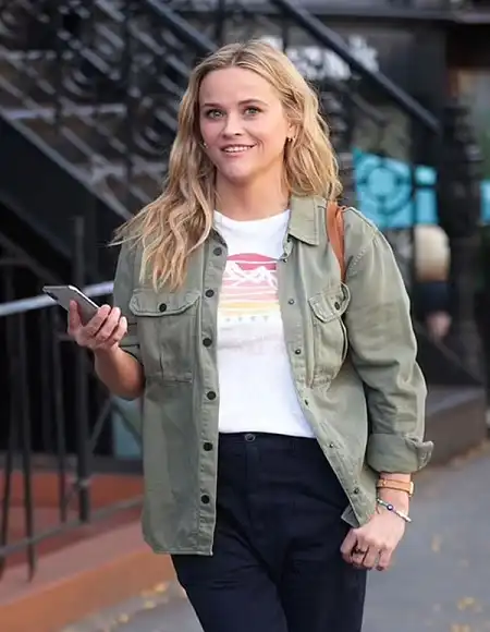 Your Place or Mine Reese Witherspoon Grey Jacket