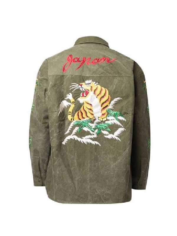 Fast X 2023 Tej Parker Green Embroidered Jacket