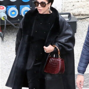 House Of Gucci Lady Gaga Shearling Coat