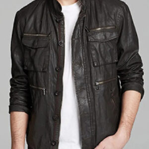 Men’s 13 Reasons Why Justin Foley Black Leather Jacket