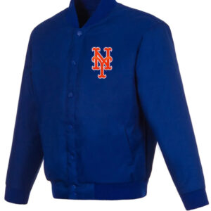 NY Mets Poly Twill Royal Jacket