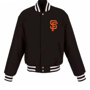 San Francisco Giants Varsity Black All-wool Jacket