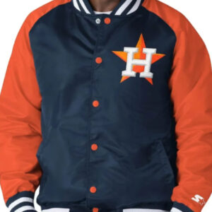 Starter Houston Astros Navy And Orange Jacket