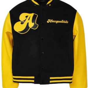 A Few Good Kids Black Yellow Wool Jacket