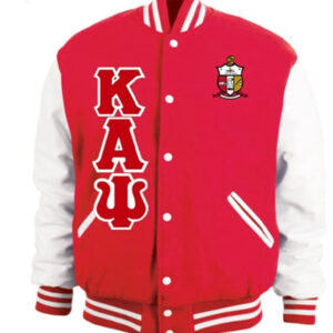 Kappa Alpha Red And White Wool Jacket