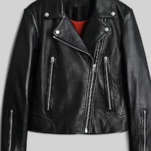 Mack Motorcycle Black Leather Jacket