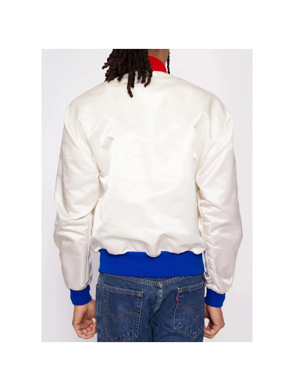 USA 80’s White Satin Jacket
