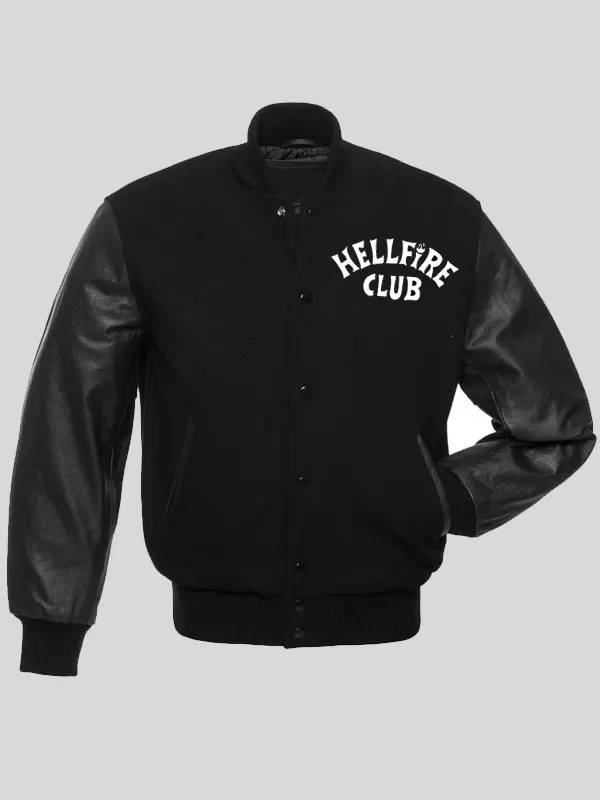 Stranger Things S04 Hellfire Club Wool Varsity Jacket